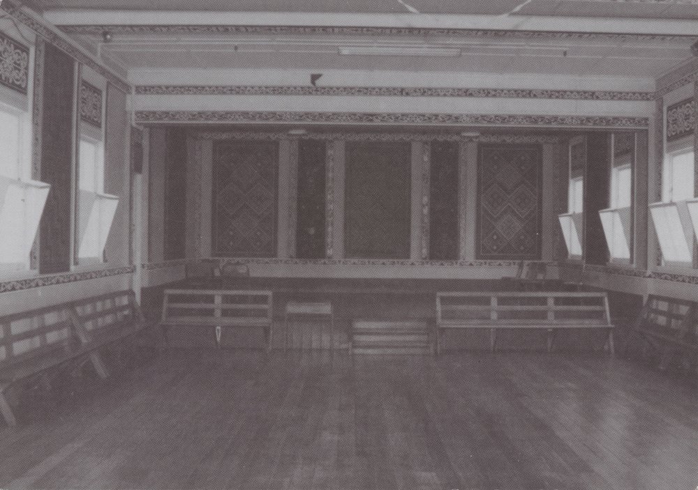 Interior of a hall or room at Napier Terrace