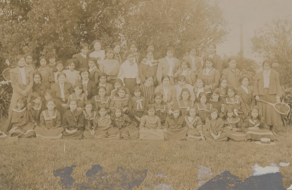 School group with staff