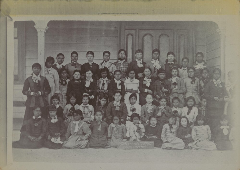 Hukarere students on verandah