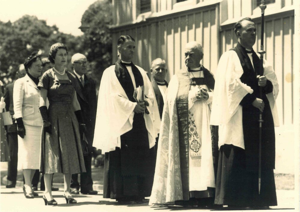 Queen Elizabeth II Visits St Mary's Cathedral, 1953
