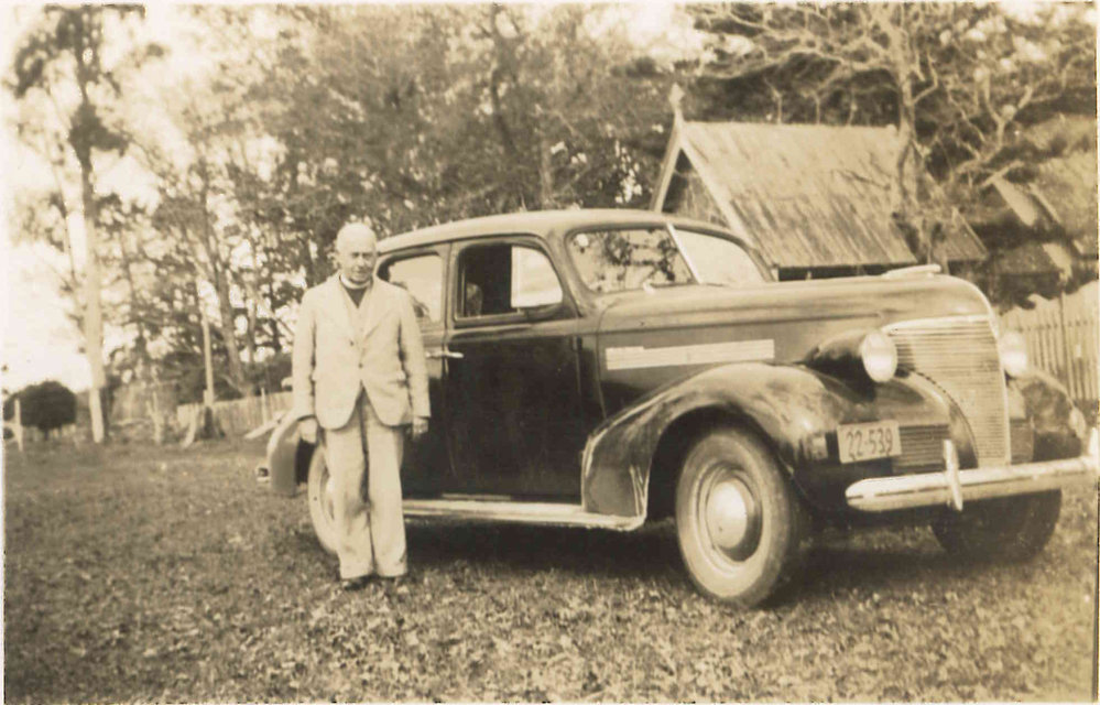 Bishop Simkin with his Car