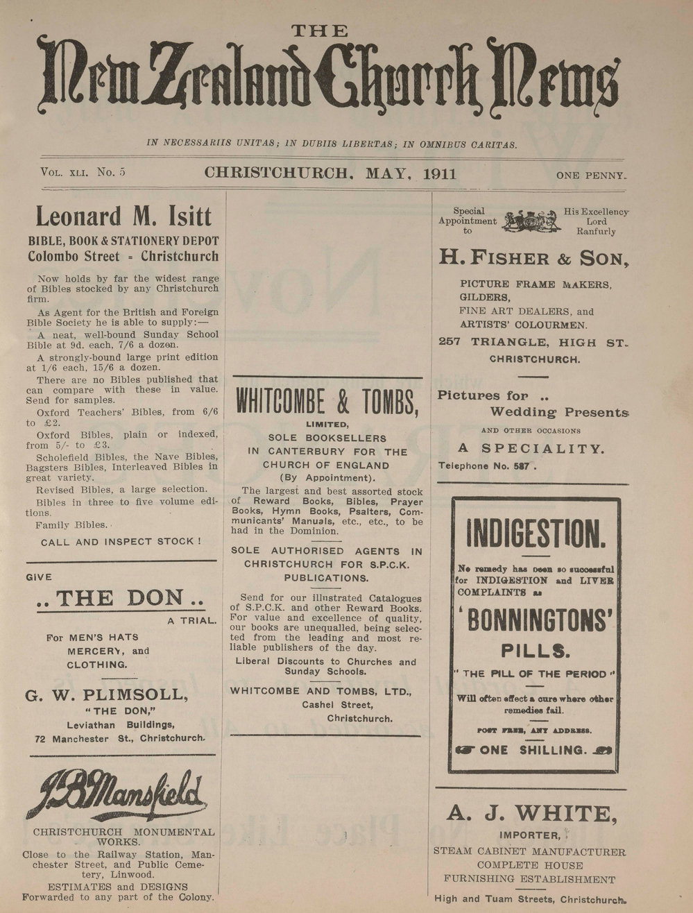 The Church News: Issue 5, May 1911