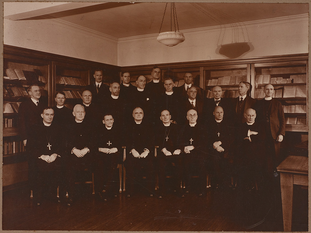 New Zealand Anglican Board of Missions, interior view, library