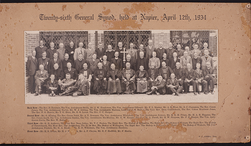Twenty-sixth General Synod held at Napier, April 12, 1934