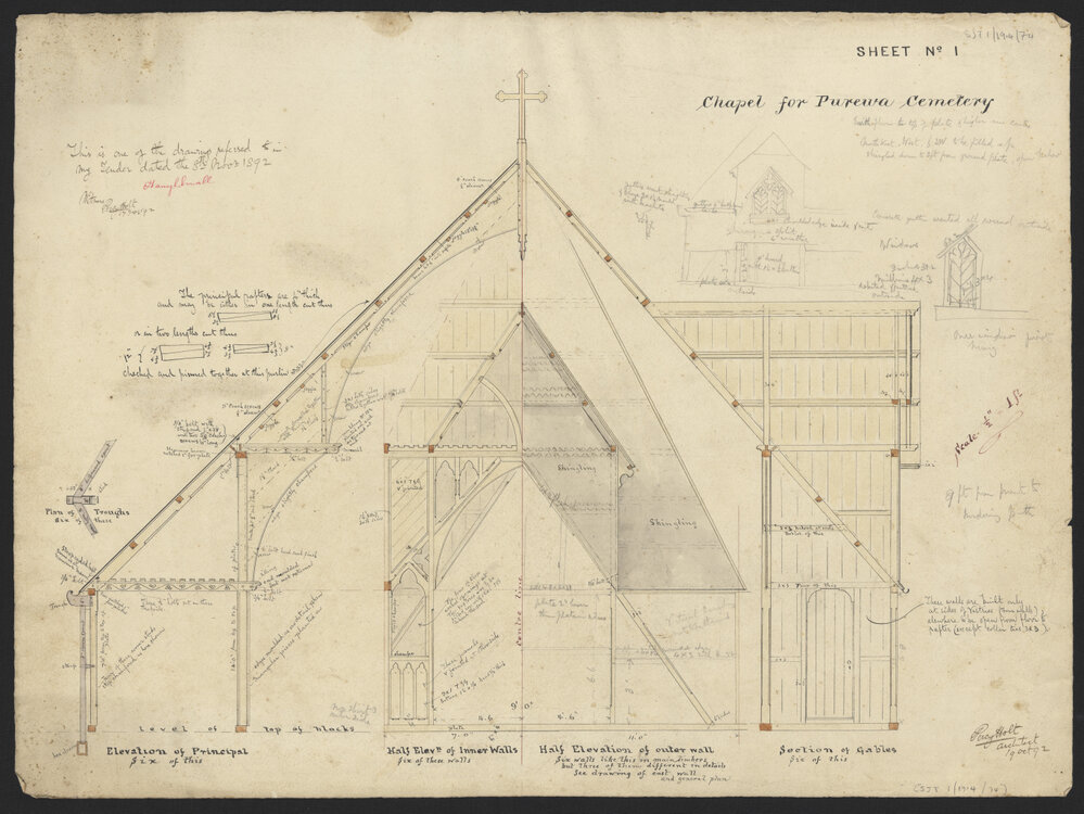 Chapel Plans at Purewa Cemetery