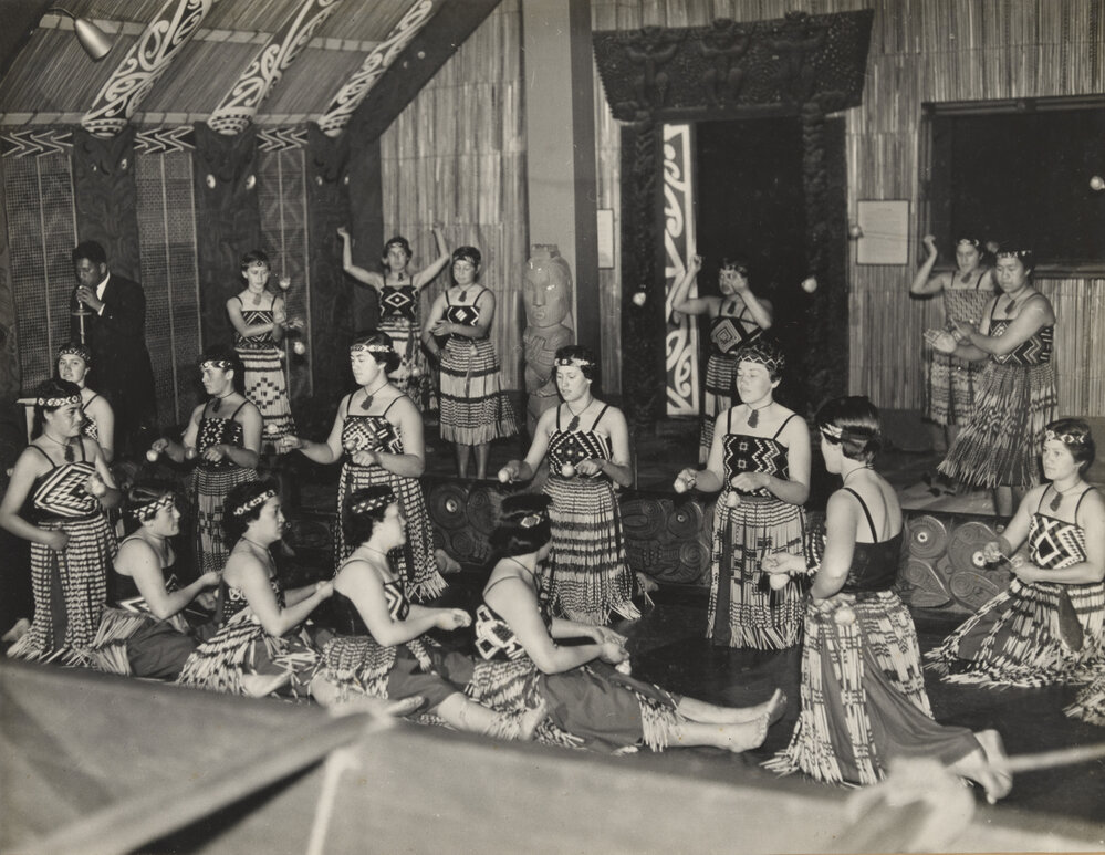 Queen Victoria School kapa haka group at Auckland Museum