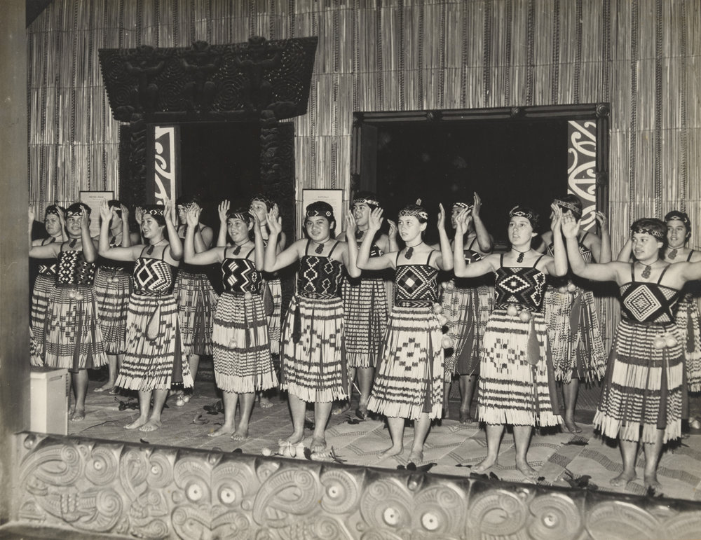 Queen Victoria School kapa haka group at Auckland Museum
