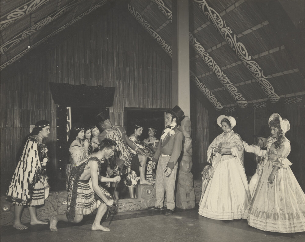 Queen Victoria School kapa haka group at Auckland Museum