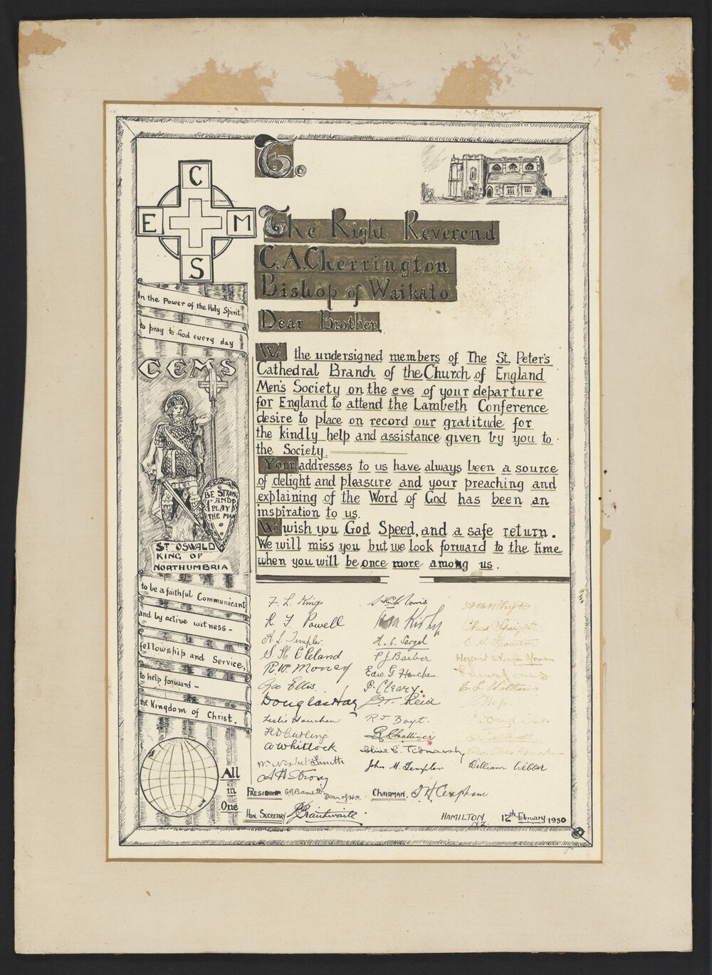 Illuminated Address - CEMS Cherrinton