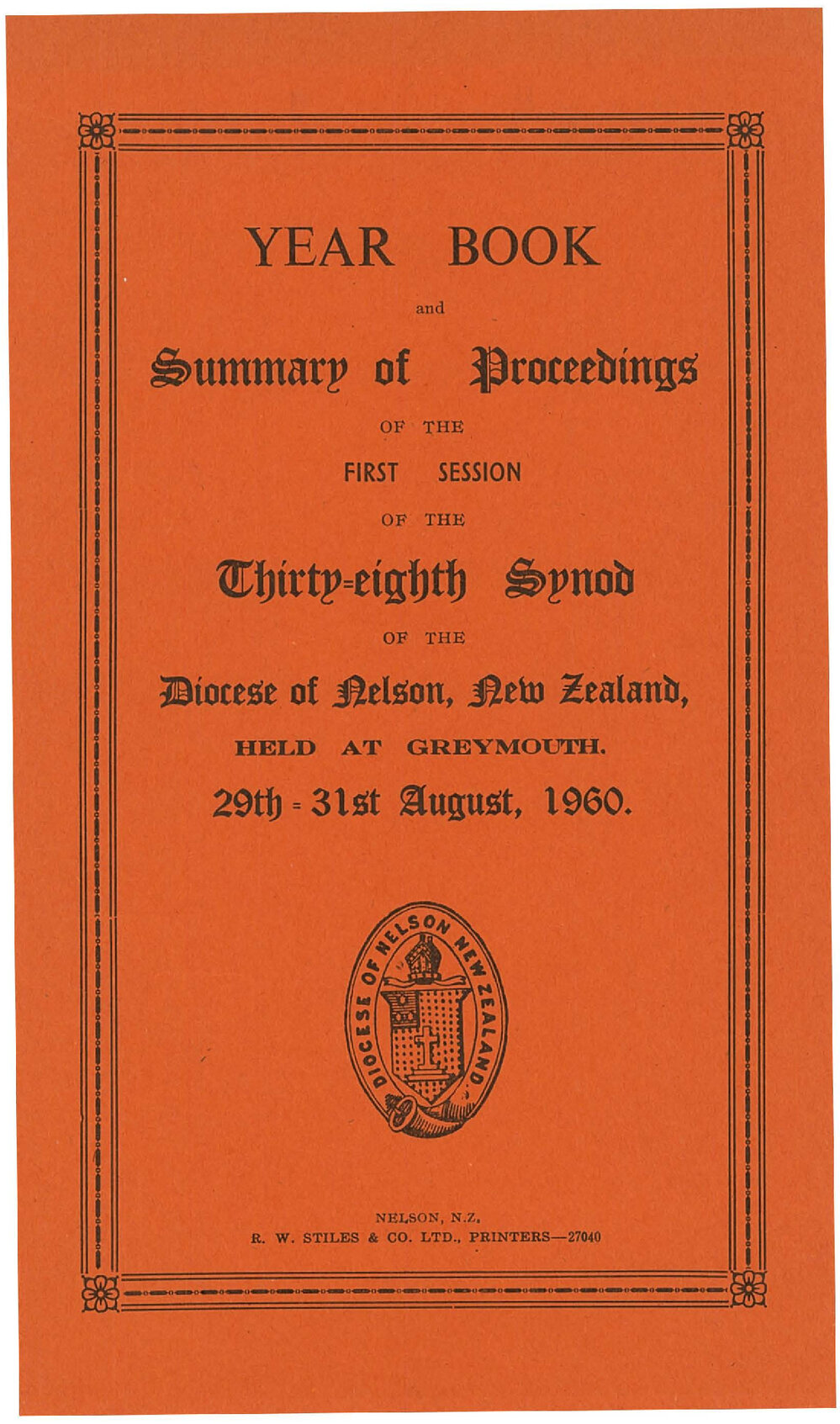 Diocese_Nelson_Synod_1960