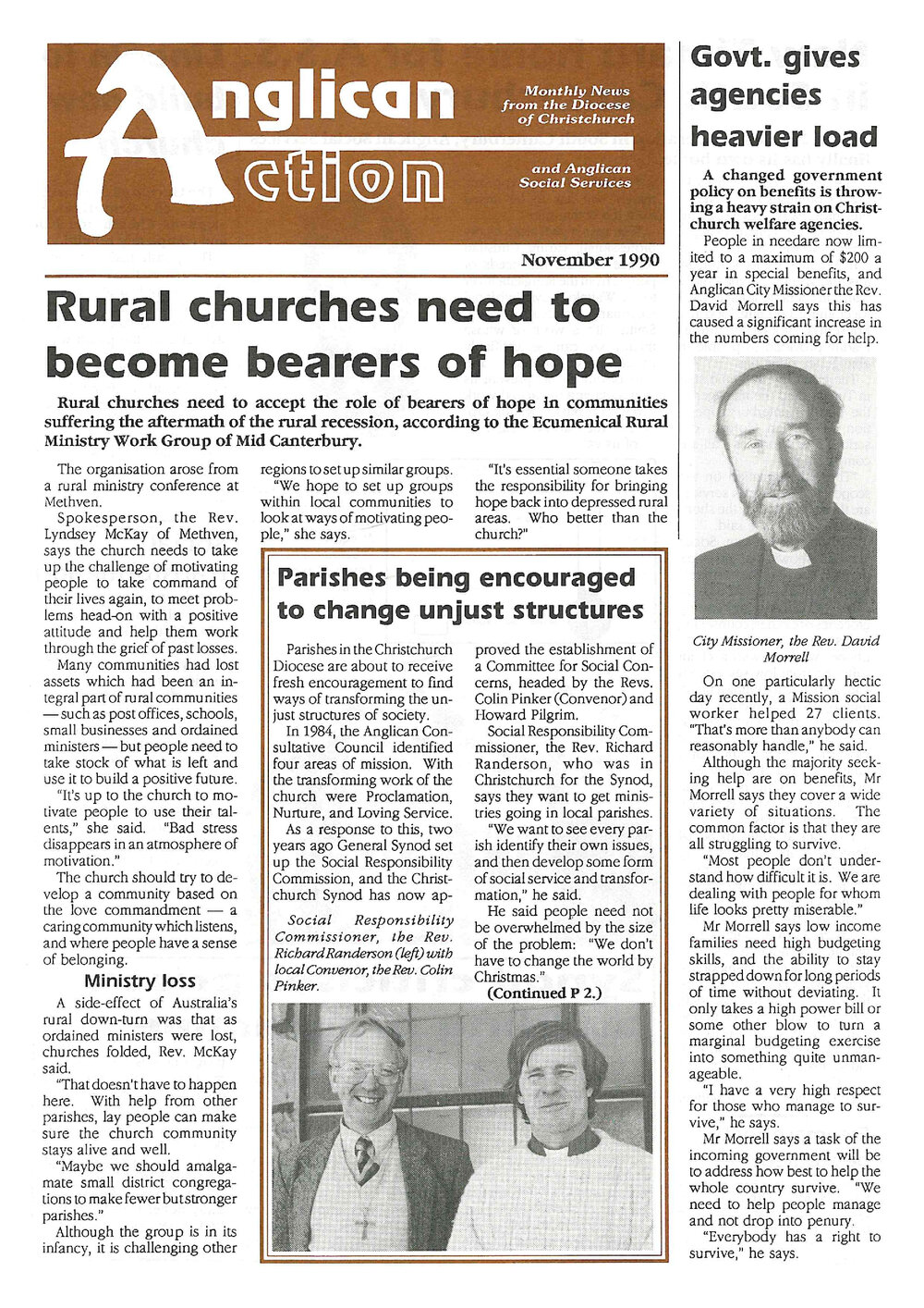Anglican Action 1990 November
