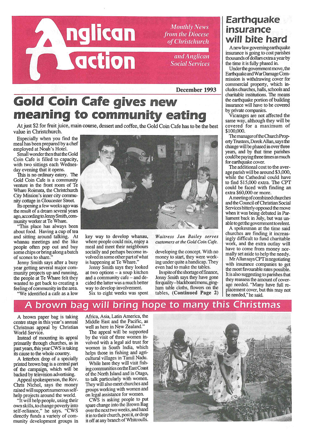 Anglican Action 1993 December