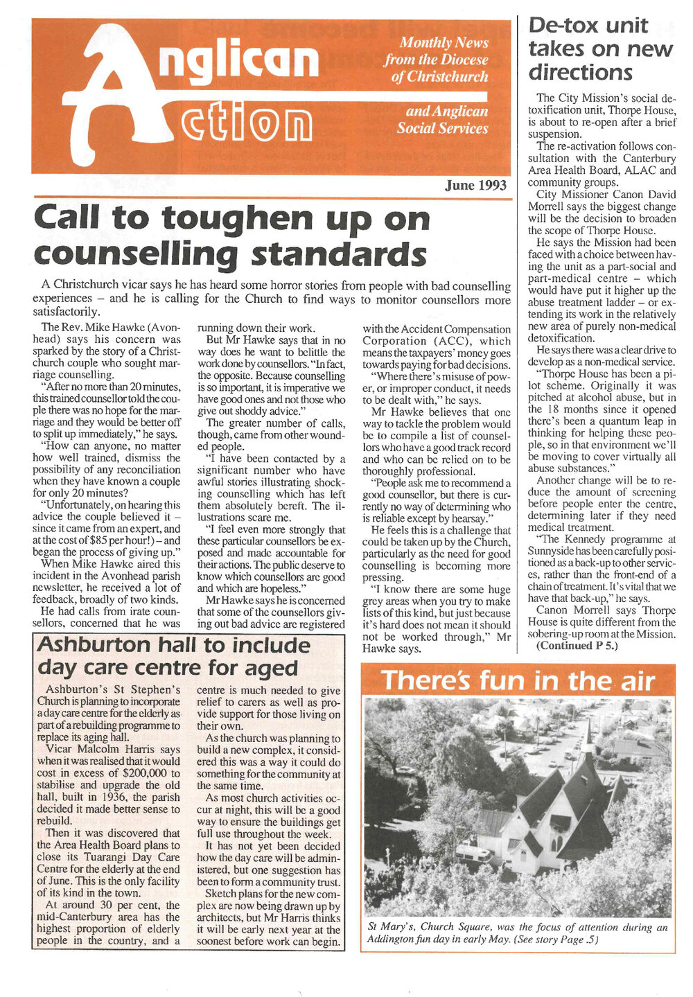 Anglican Action 1993 June