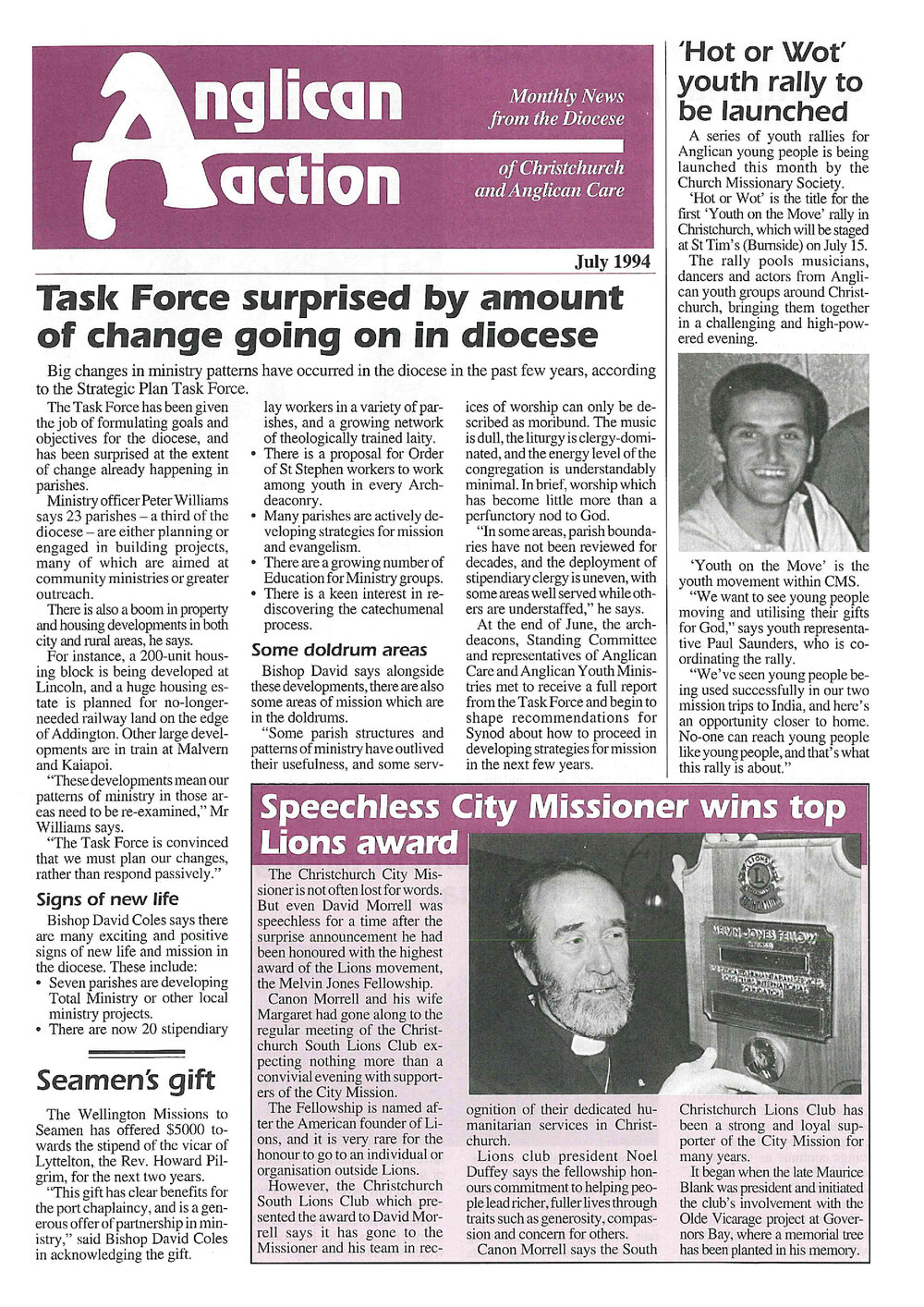Anglican Action 1994 July