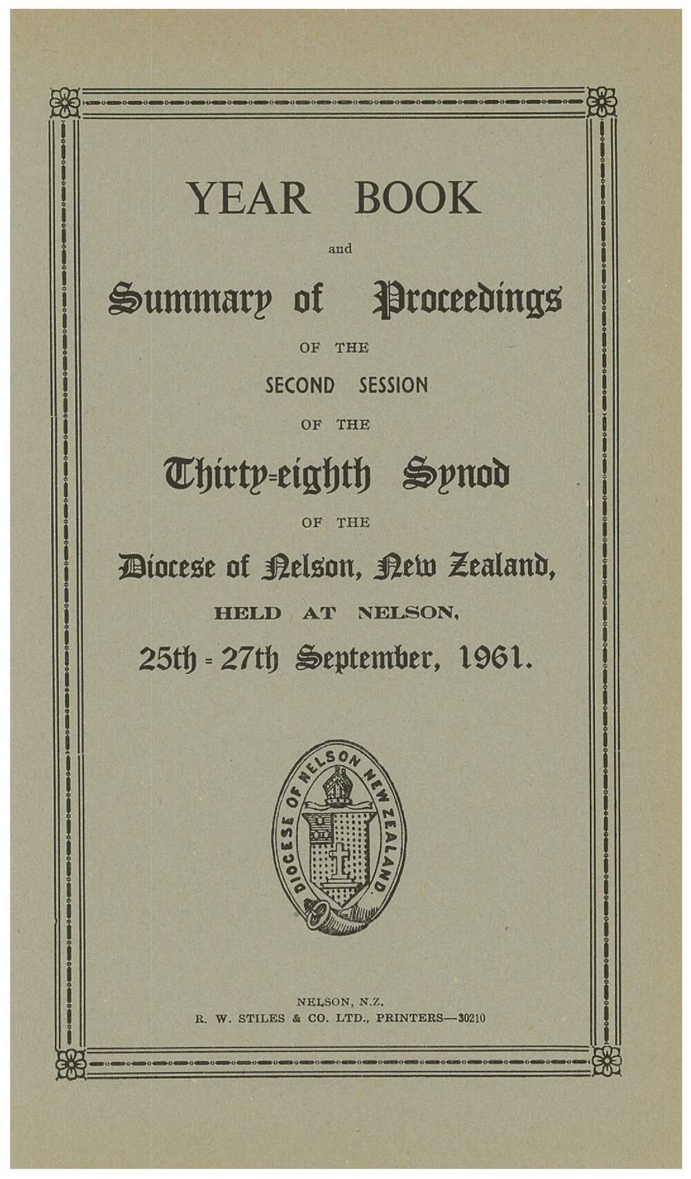 Diocese_Nelson_Synod_1961