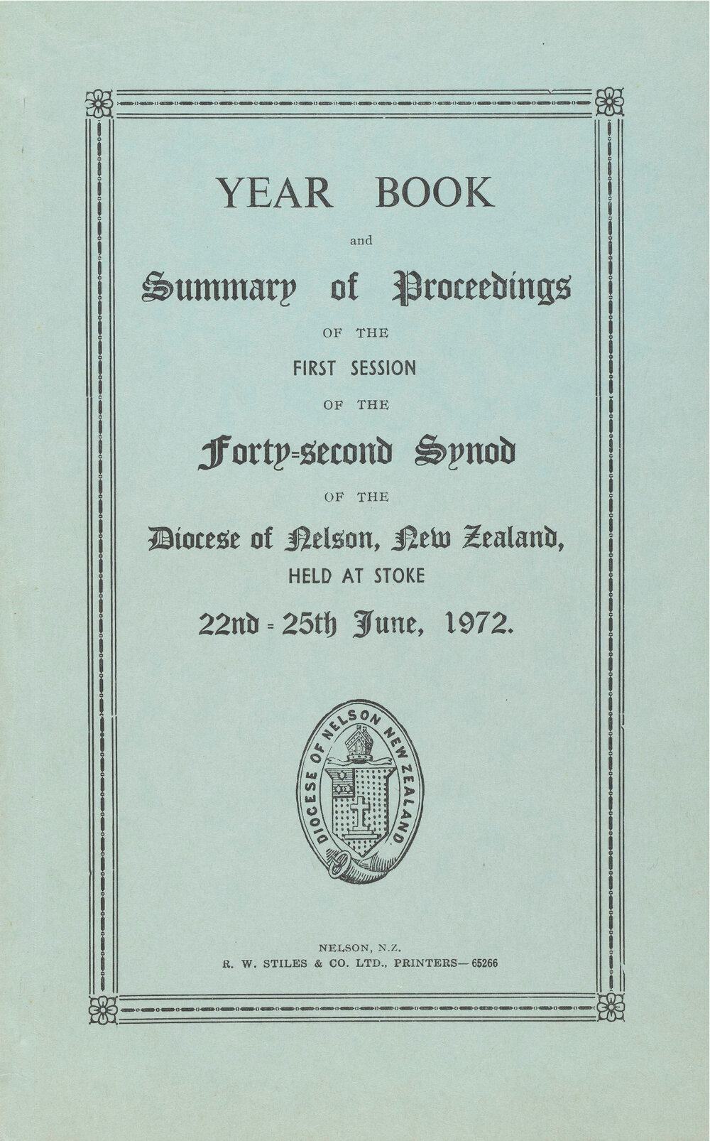 Diocese_Nelson_Synod_1972