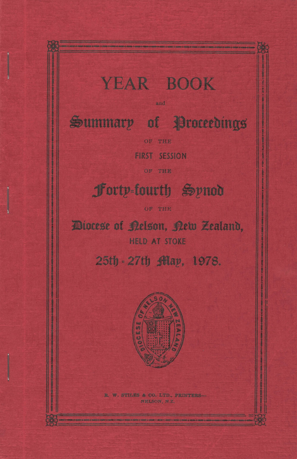Diocese_Nelson_Synod_1978