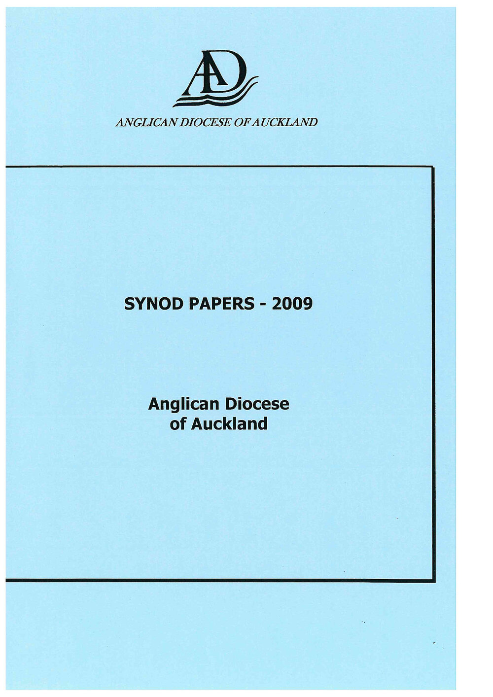 Diocese of Auckland Synod Papers and Yearbook 2009