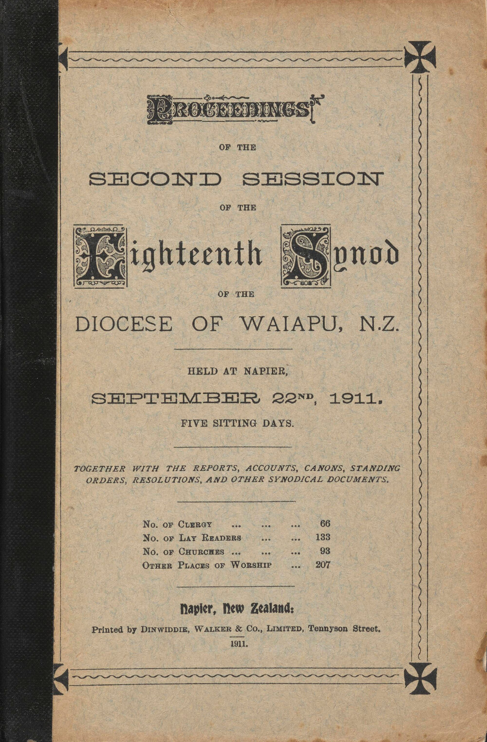 Diocese of Waiapu Synod Proceedings 1911