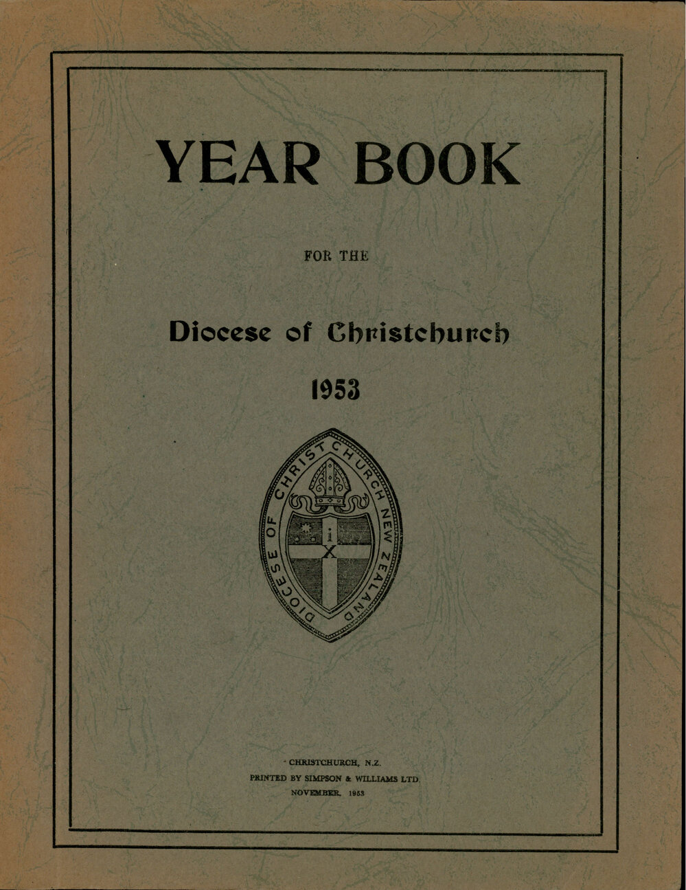 Diocese of Christchurch Year Book 1953-1953