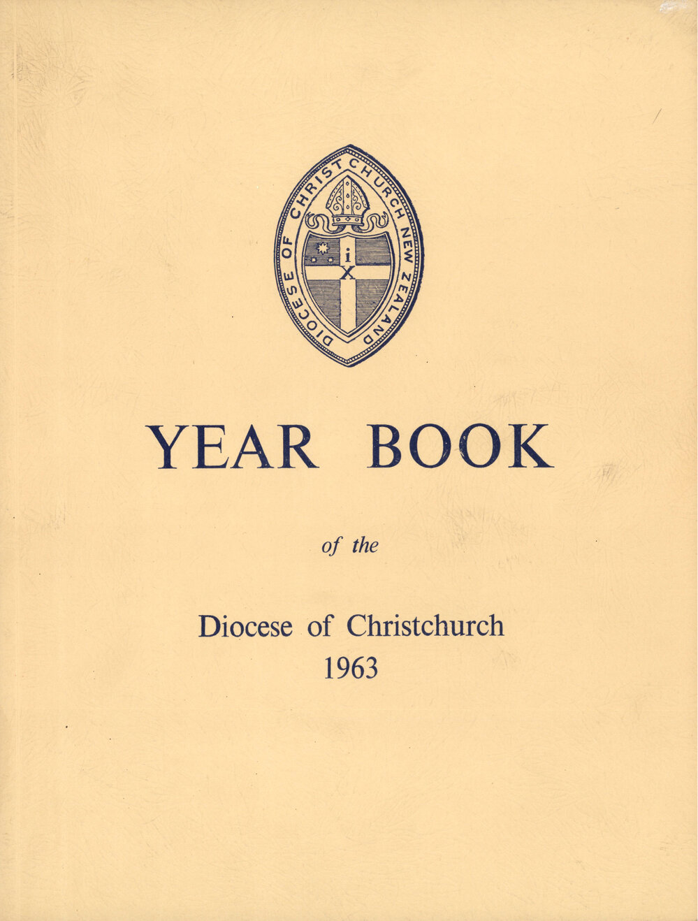 Diocese of Christchurch Year Book 1963-1963