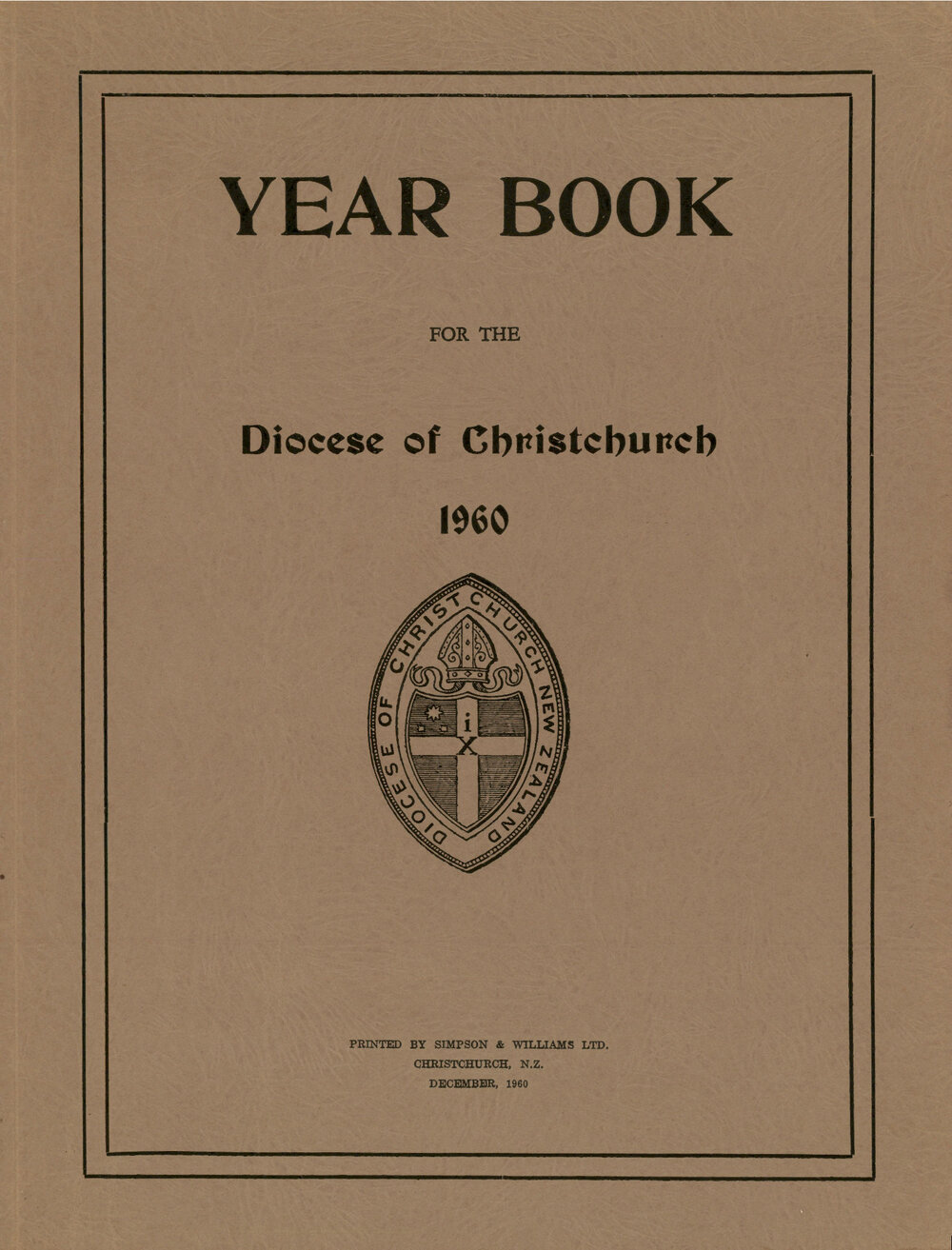 Diocese of Christchurch Year Book 1960-1960