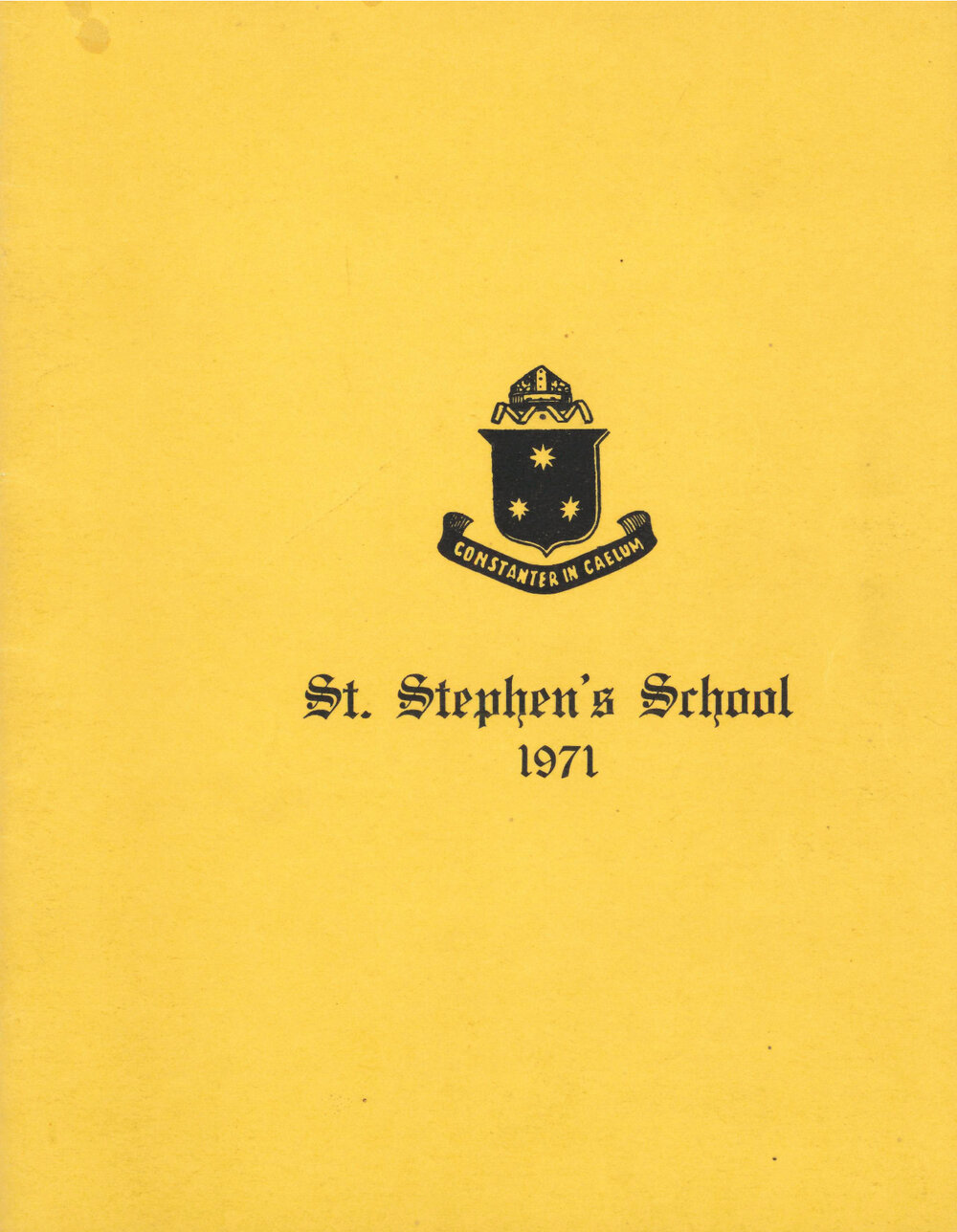 St Stephen's School Magazine 1971