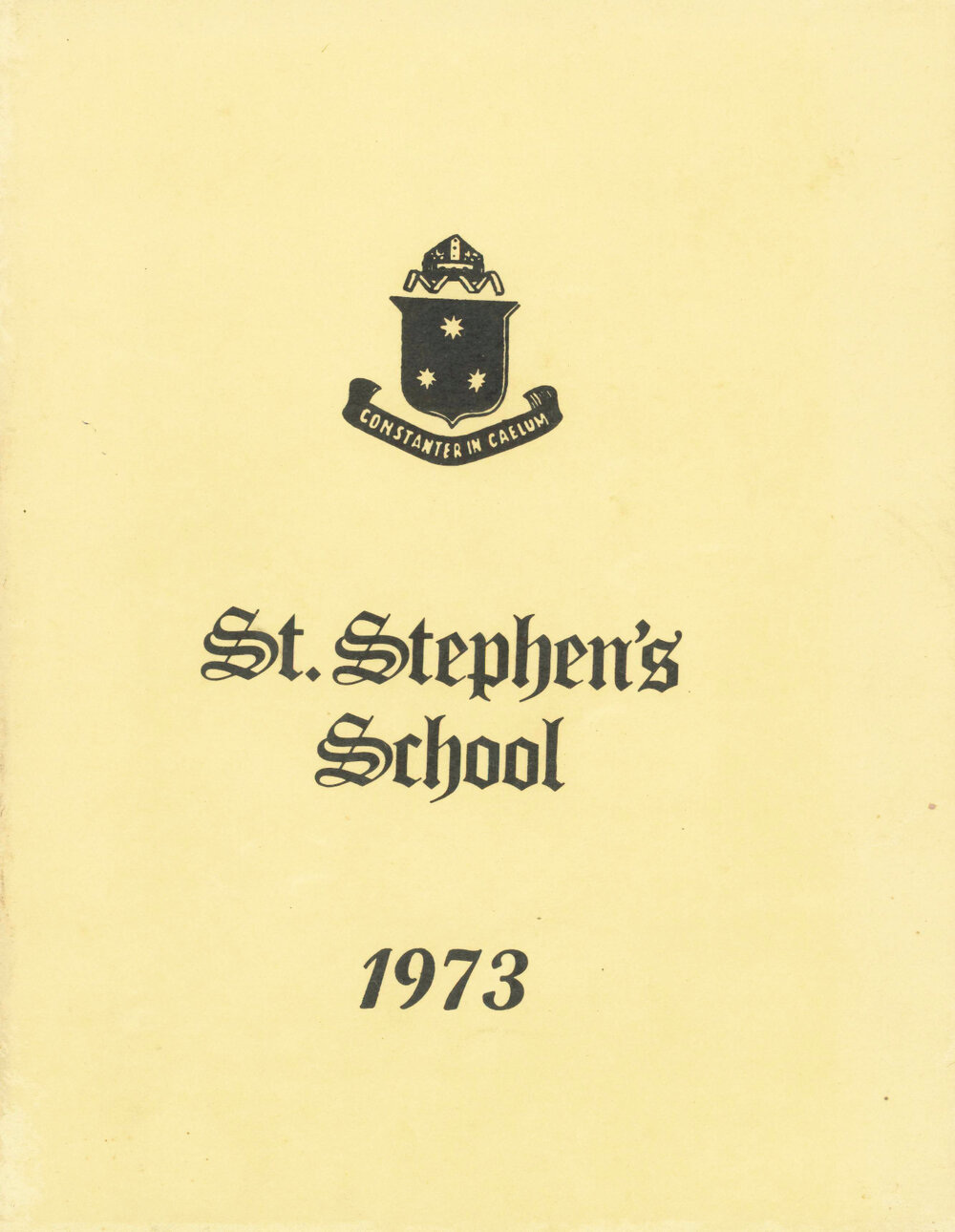 St Stephen's School Magazine 1973