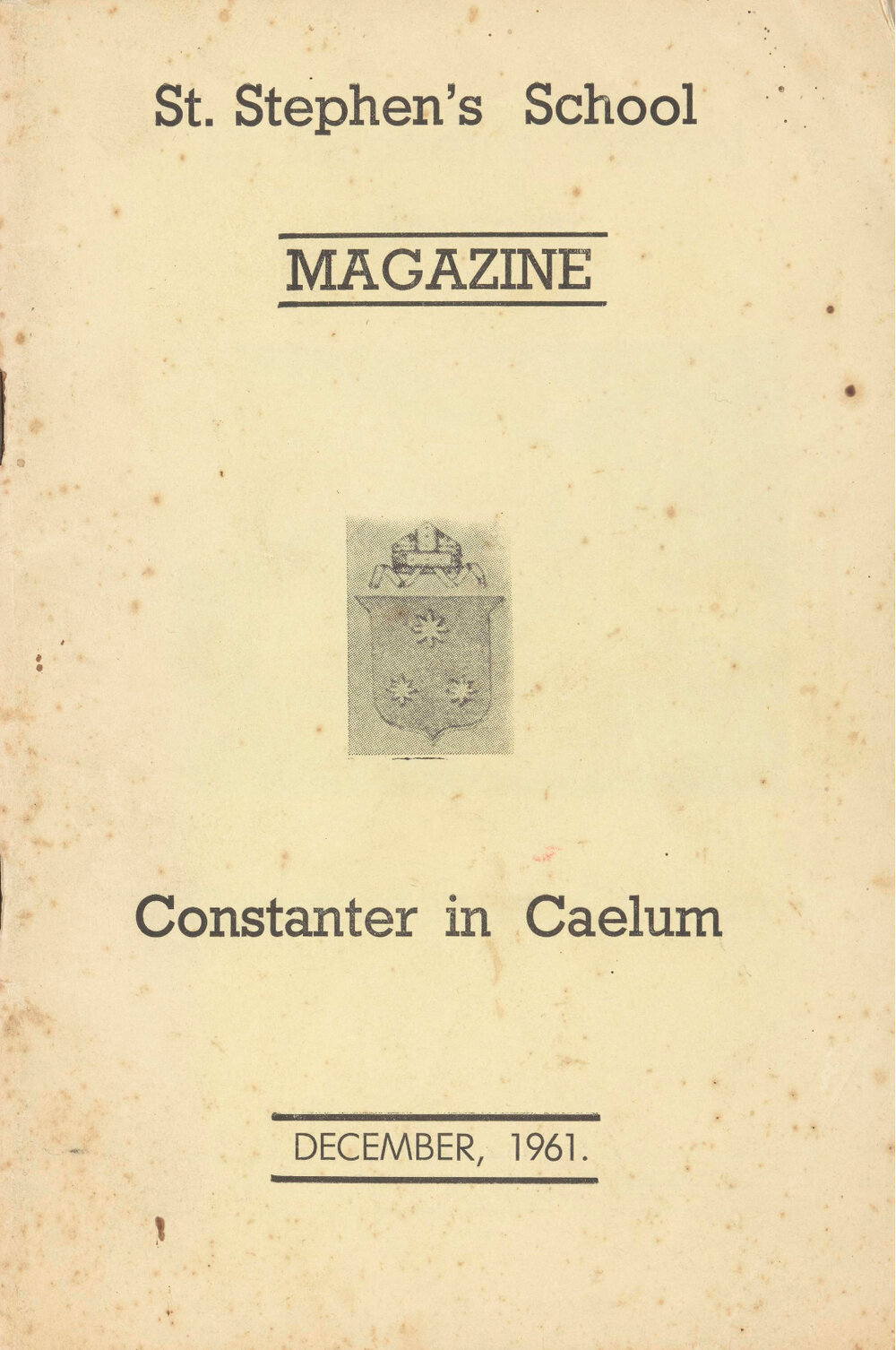 St Stephen's School Magazine 1961