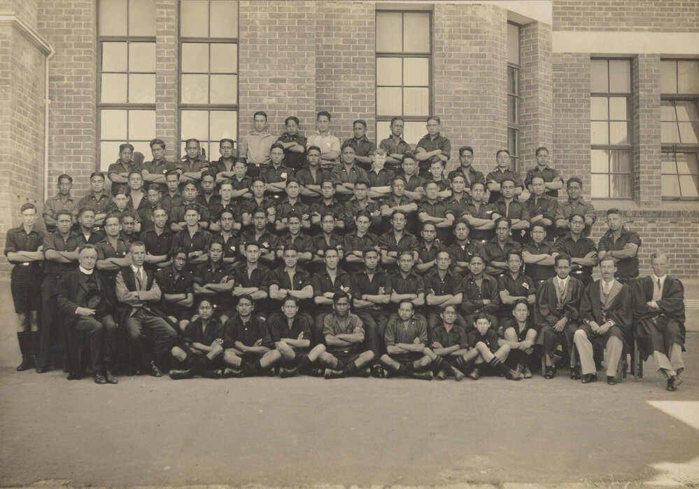 Te Aute College school and staff 1928  