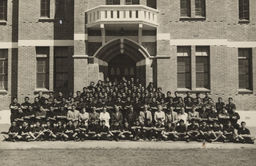 Te Aute College school and staff 1954/55 