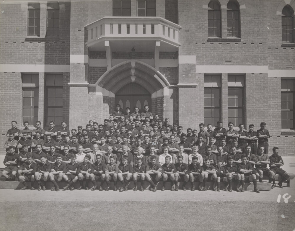 Te Aute College school and staff 1957 
