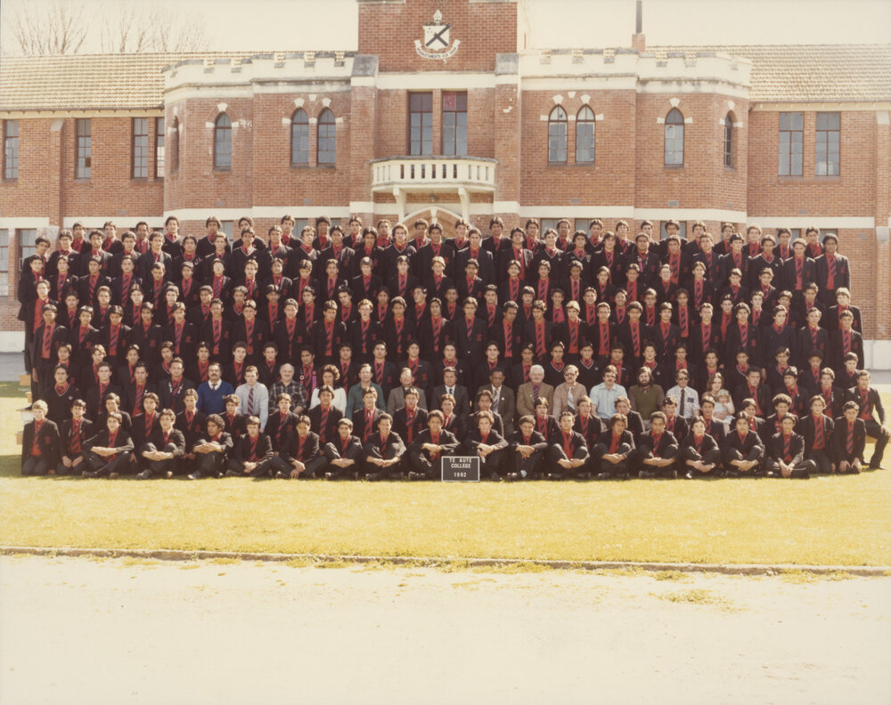 Te Aute College school and staff 1982 