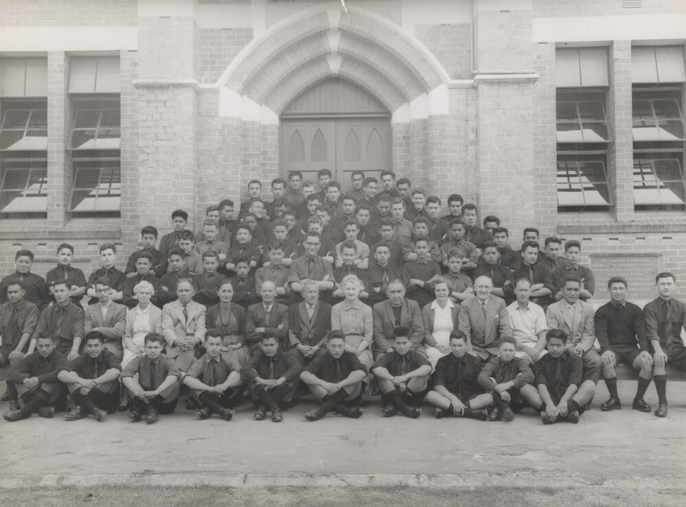 Te Aute College school and staff undated  