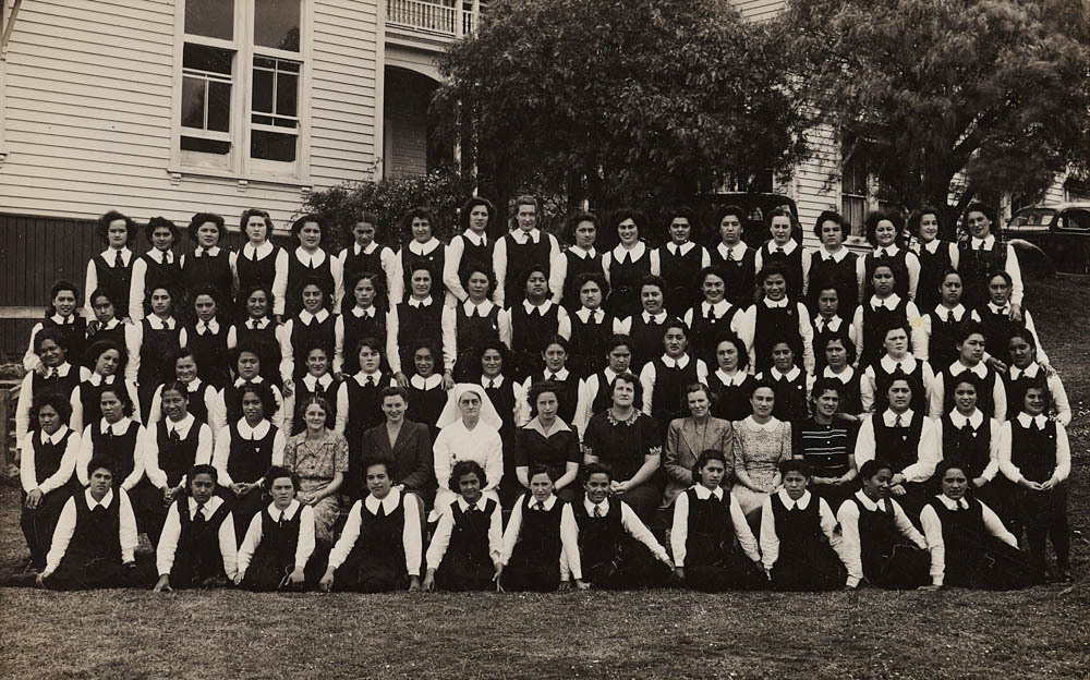Queen Victoria School for Maori Girls school photograph