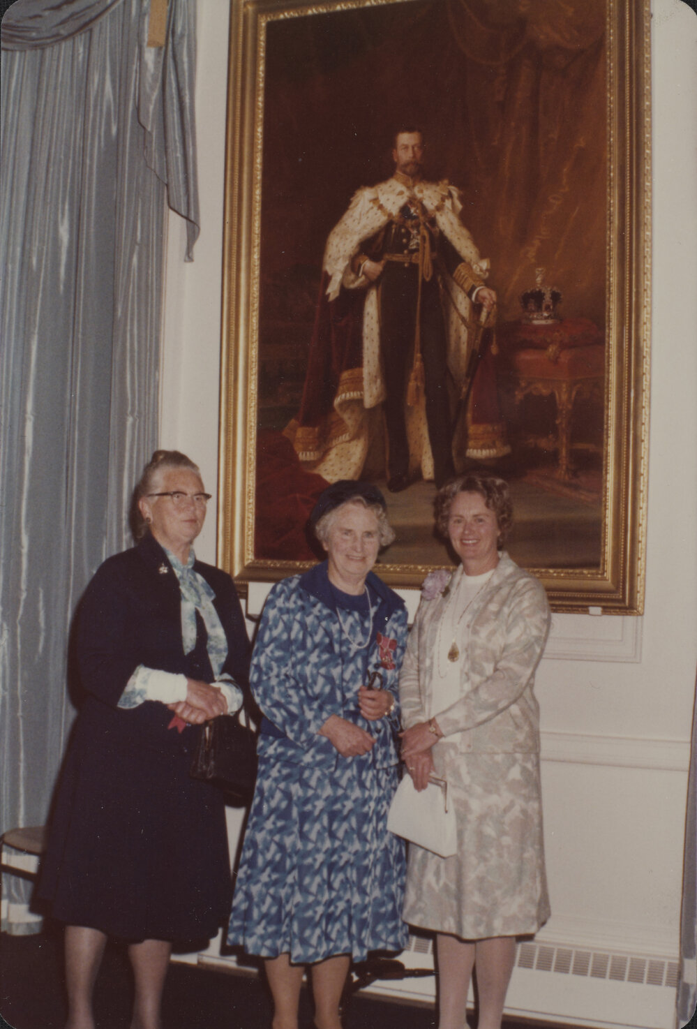 Alice Berridge receiving her MBE 