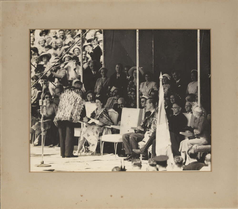 Queen Elizabeth and Prince Philip - Arawa Park - 1954