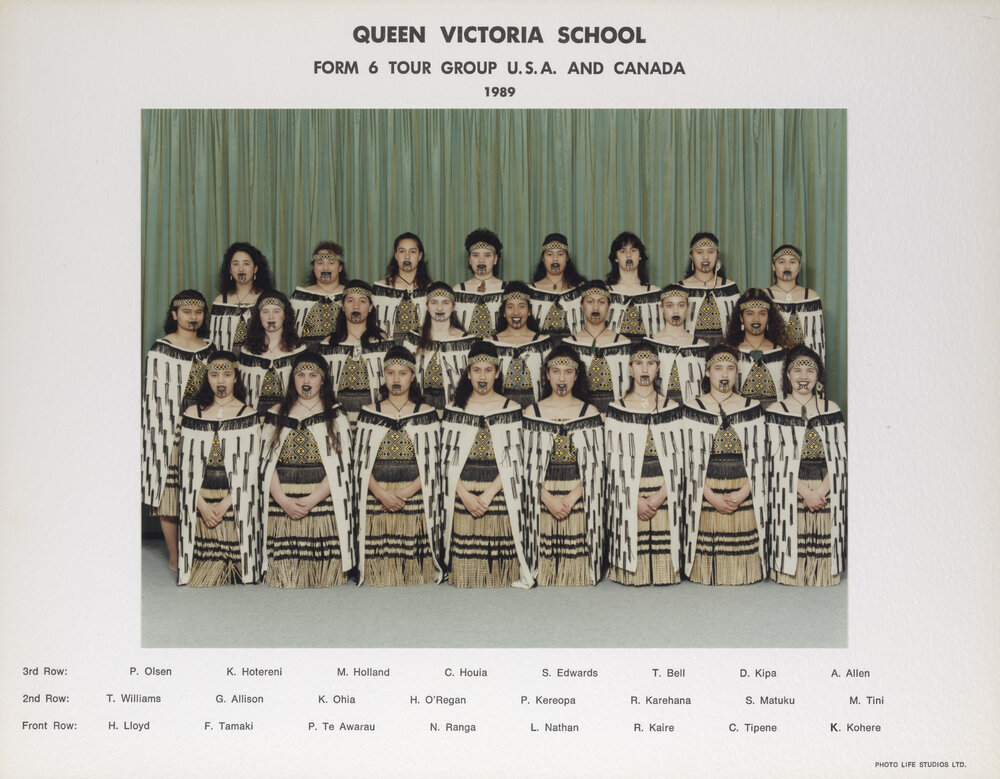 Queen Victoria School - Form 6 Tour Group - 1989