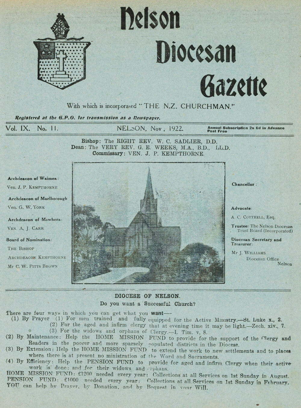 Nelson-Gazettes_1922_11_Vol-IX_No-11