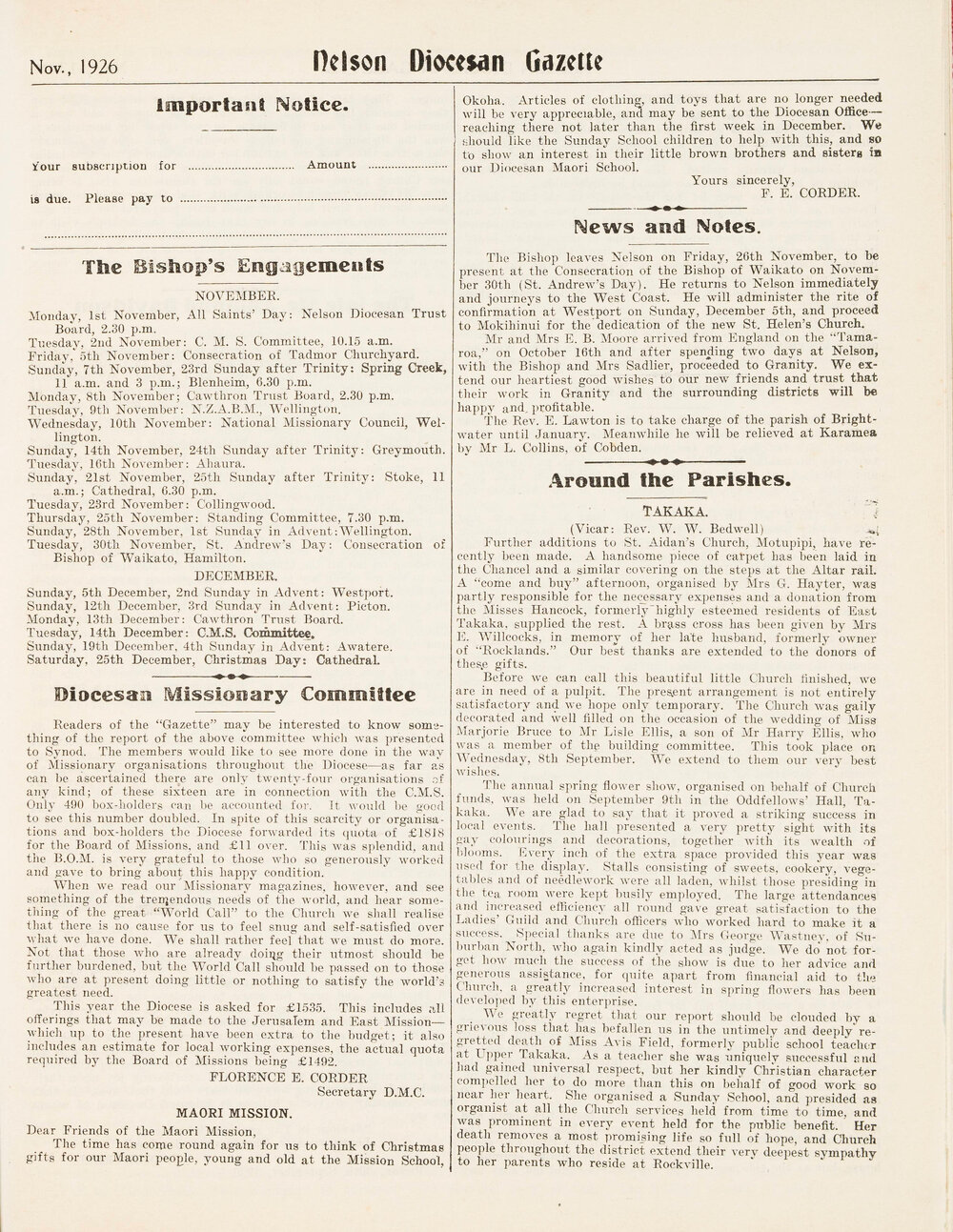 Nelson-Gazettes_1926_11_Vol-VII_No-11