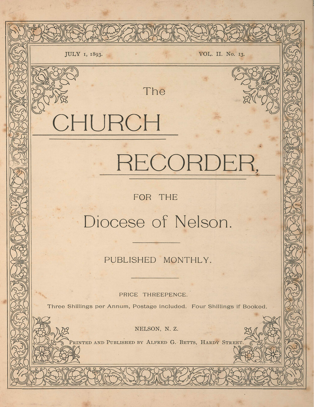 The Church Recorder Vol 07 Vol-002 No 13