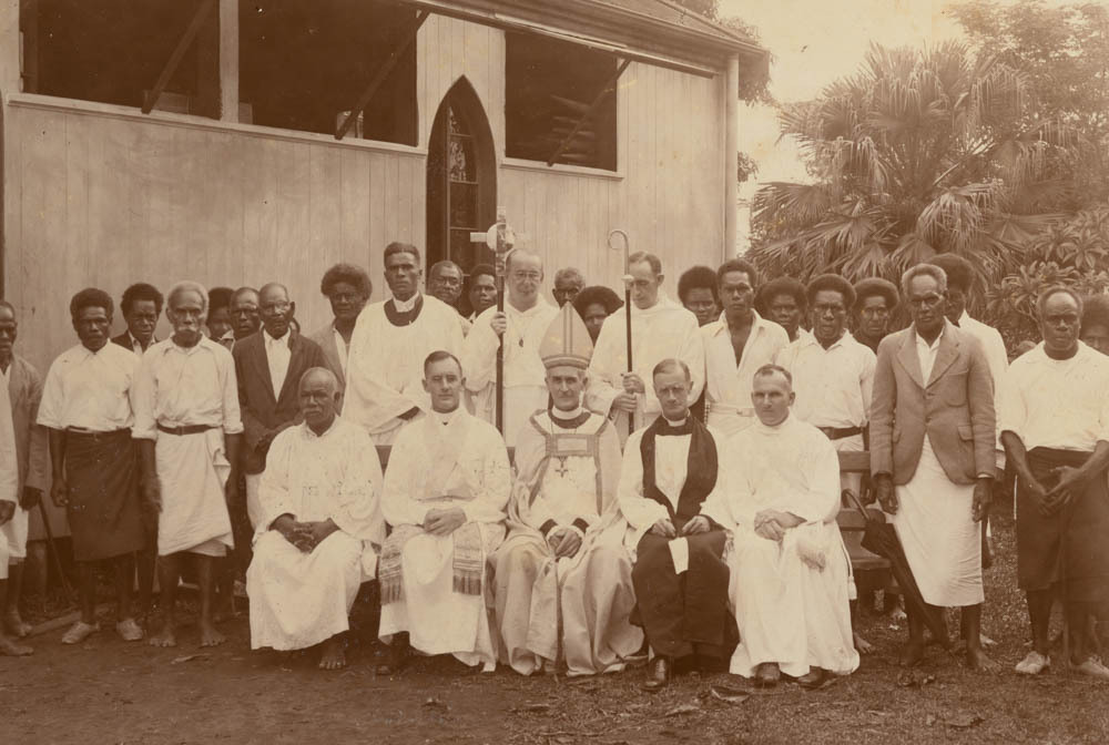 Anglican ordination group with Bishop Kempthorne