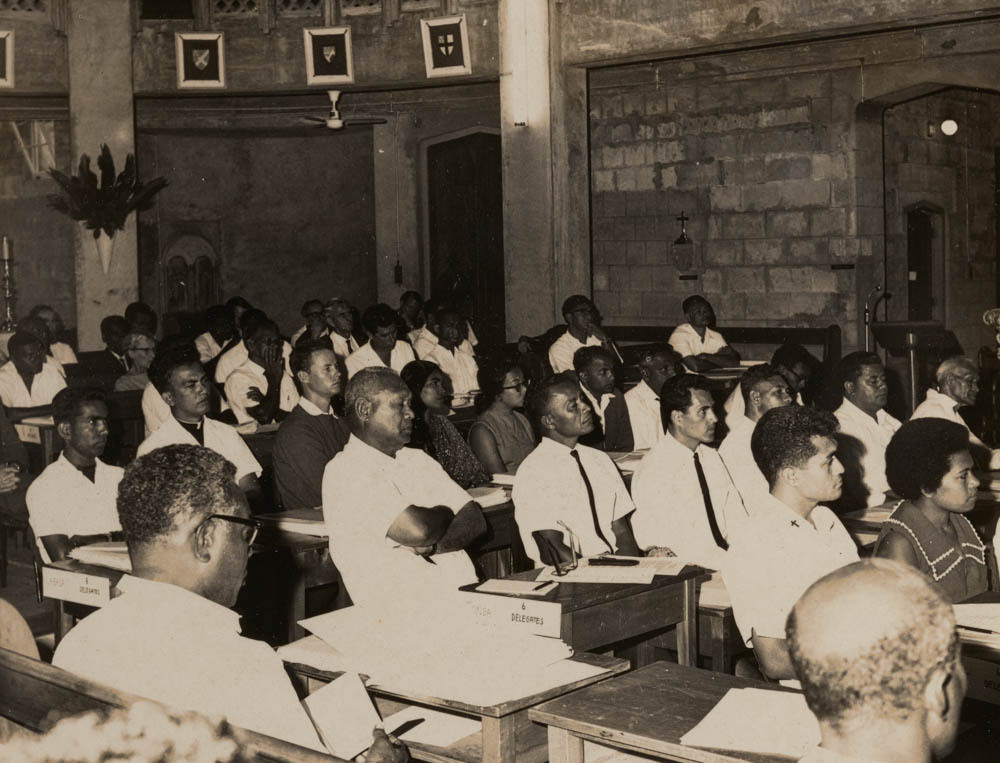 Diocese of Polynesia Synod meeting in Holy Trinity Cathedral around 1970