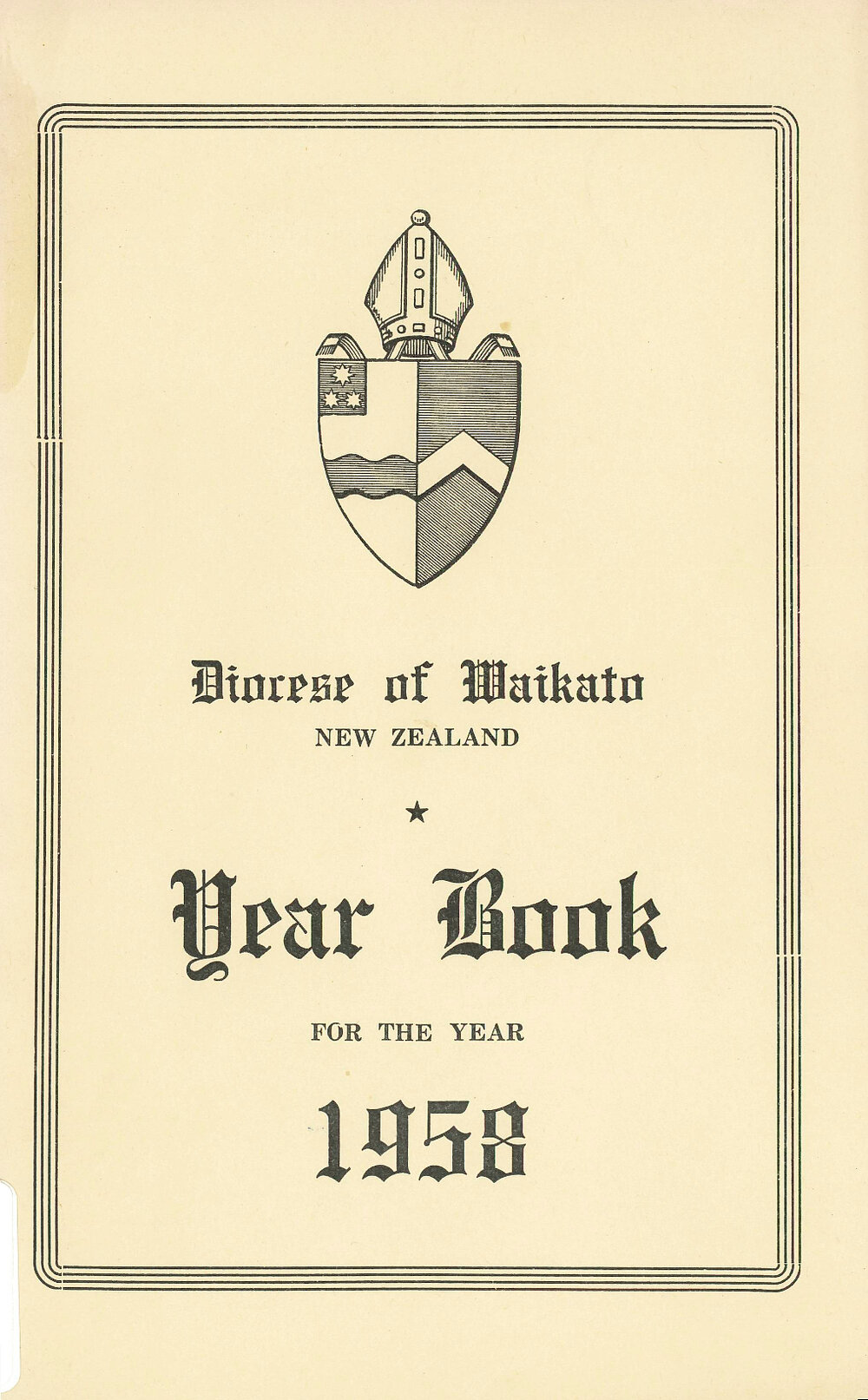 Year Book for the Diocese of Waikato 1958