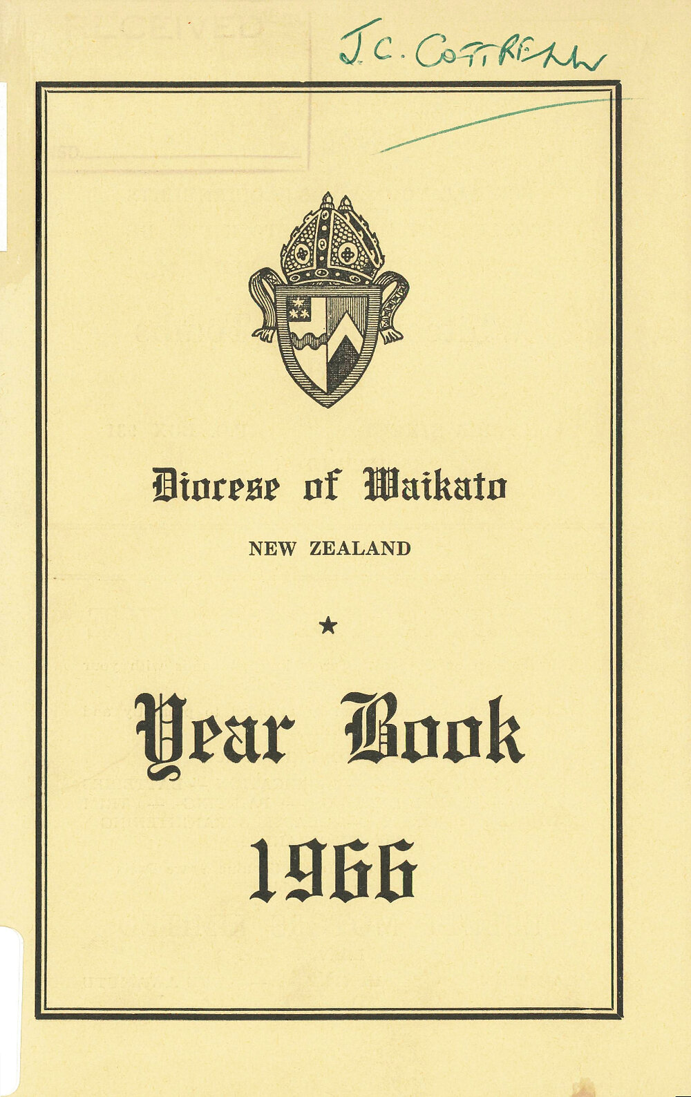 Year Book for the Diocese of Waikato 1966
