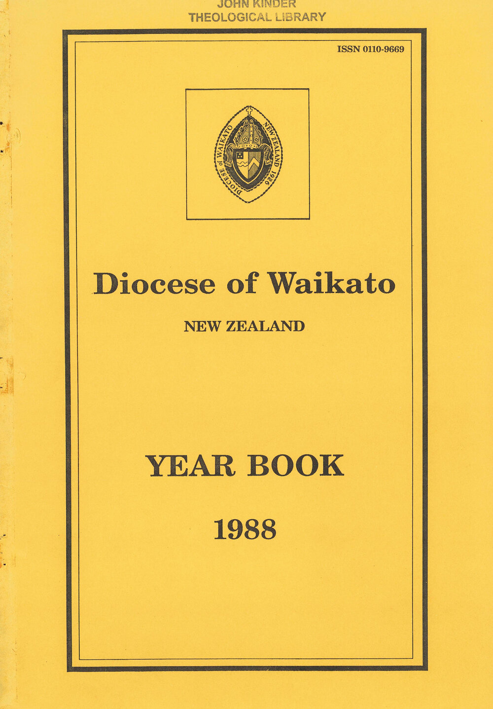 Year Book for the Diocese of Waikato 1988