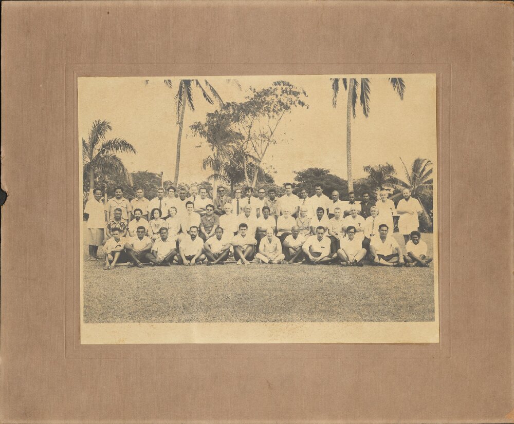 Group photograph with Bishop Jabez Bryce