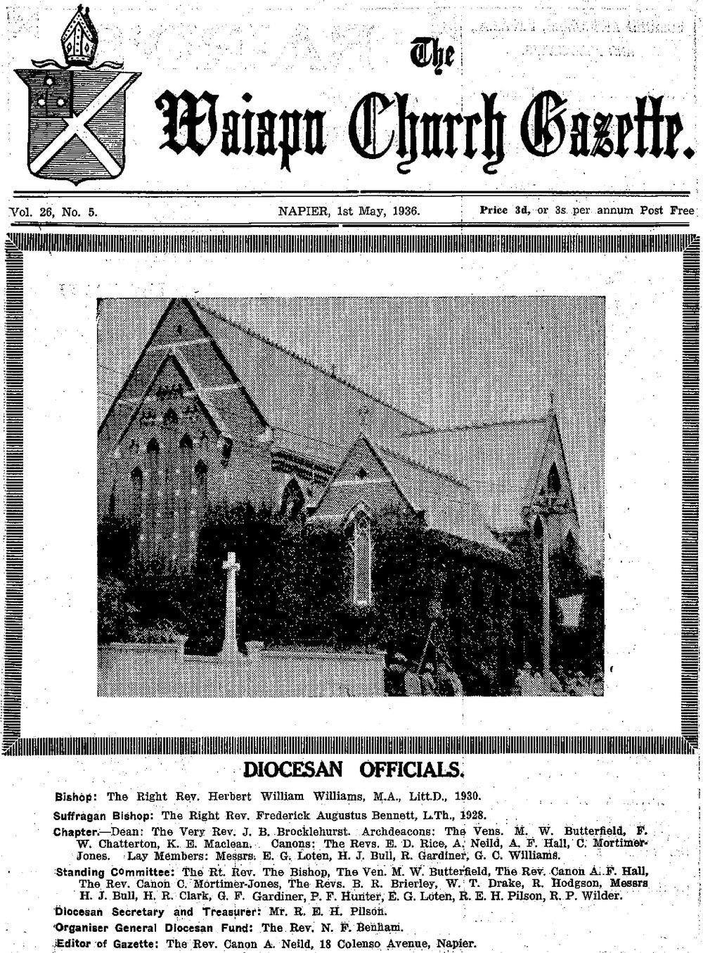 The Waiapu Church Gazette: 1st May 1936