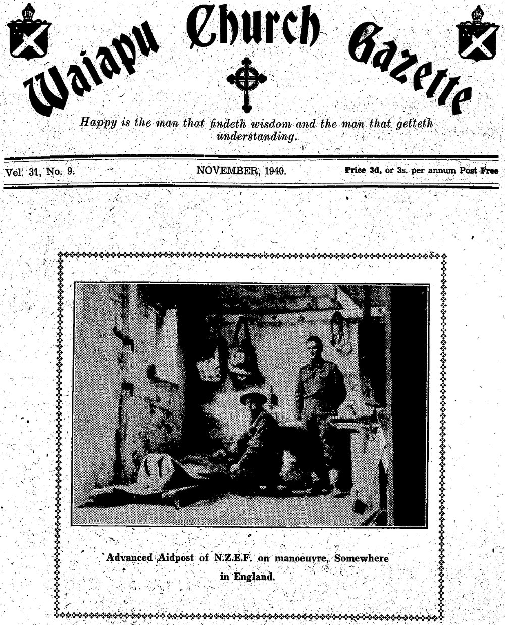 The Waiapu Church Gazette: 1st November 1940