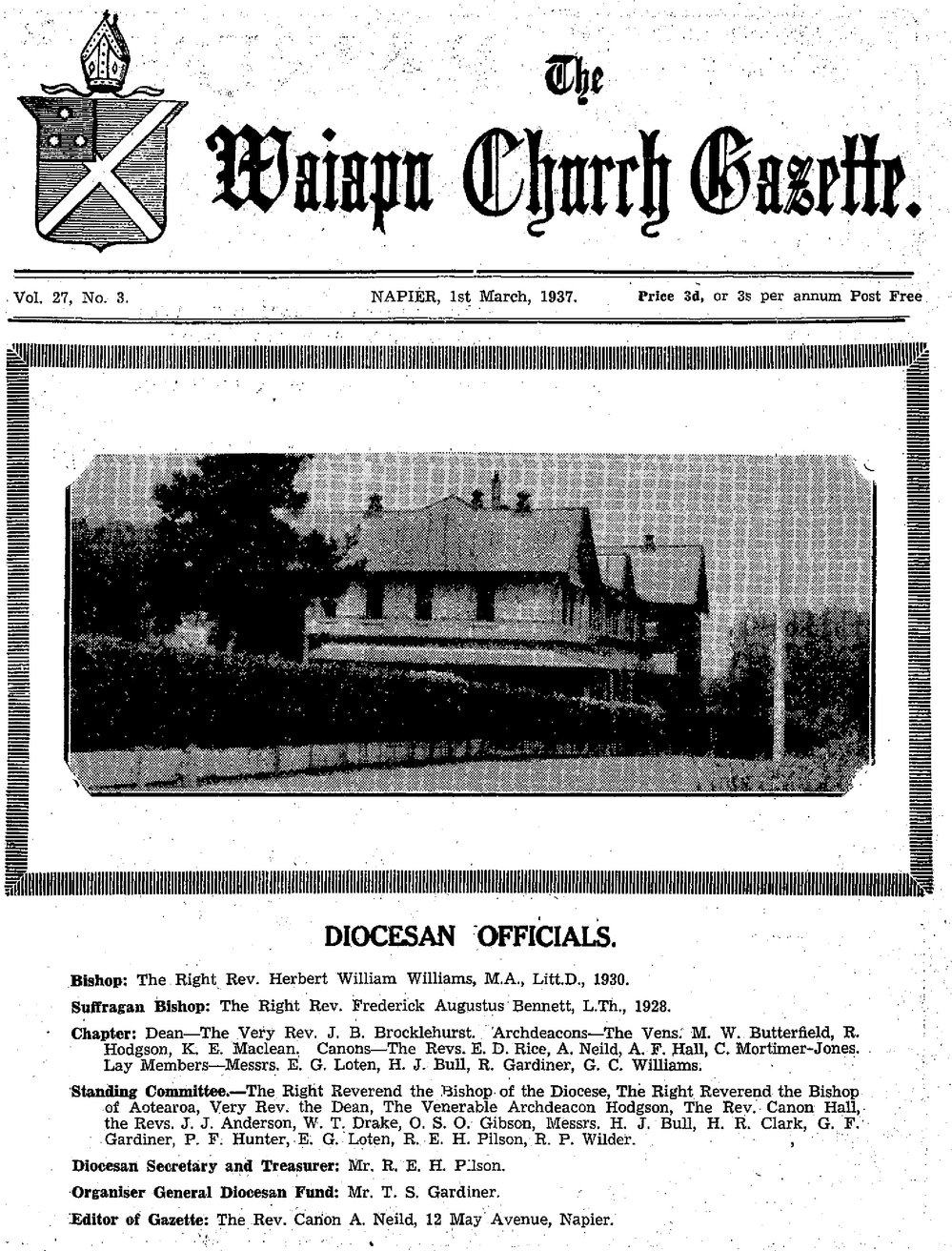 The Waiapu Church Gazette: 1st March 1937